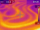 Wärmebildkamera -  Schleifen der Fußbodenheizung unsachgemäß verlegt