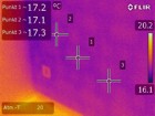Wärmebildkamera - Kellerwandfeuchtigkeit vertikal