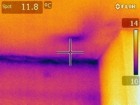Wärmebildkamera - Geschossdecke mit eindringender Feuchtigkeit - Innenaufnahme