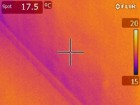 Wärmebildkamera -  Wandfeuchtigkeit aufgrund defekter Horizontalsperre